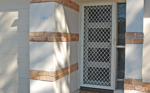 Hinged Security Door - diamond grille